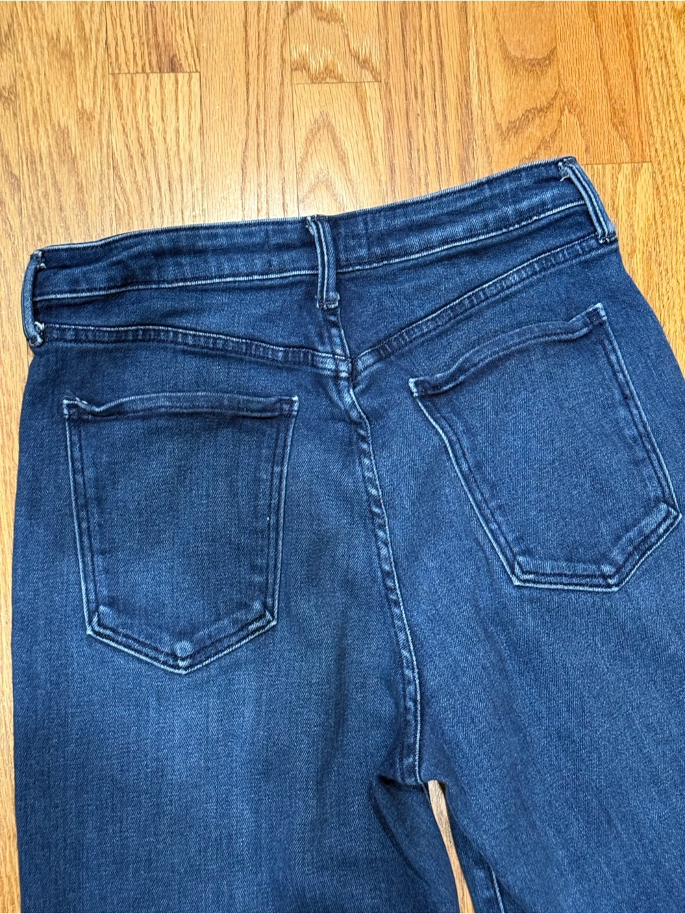 Just Black Dark Blue Wide Leg Flare Jeans - Picture 10 of 14